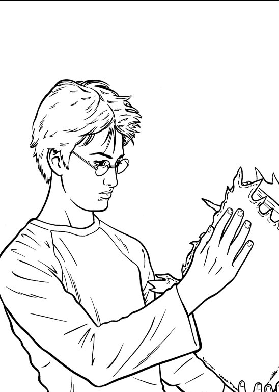Plansa de colorat cu Harry Potter 91 195